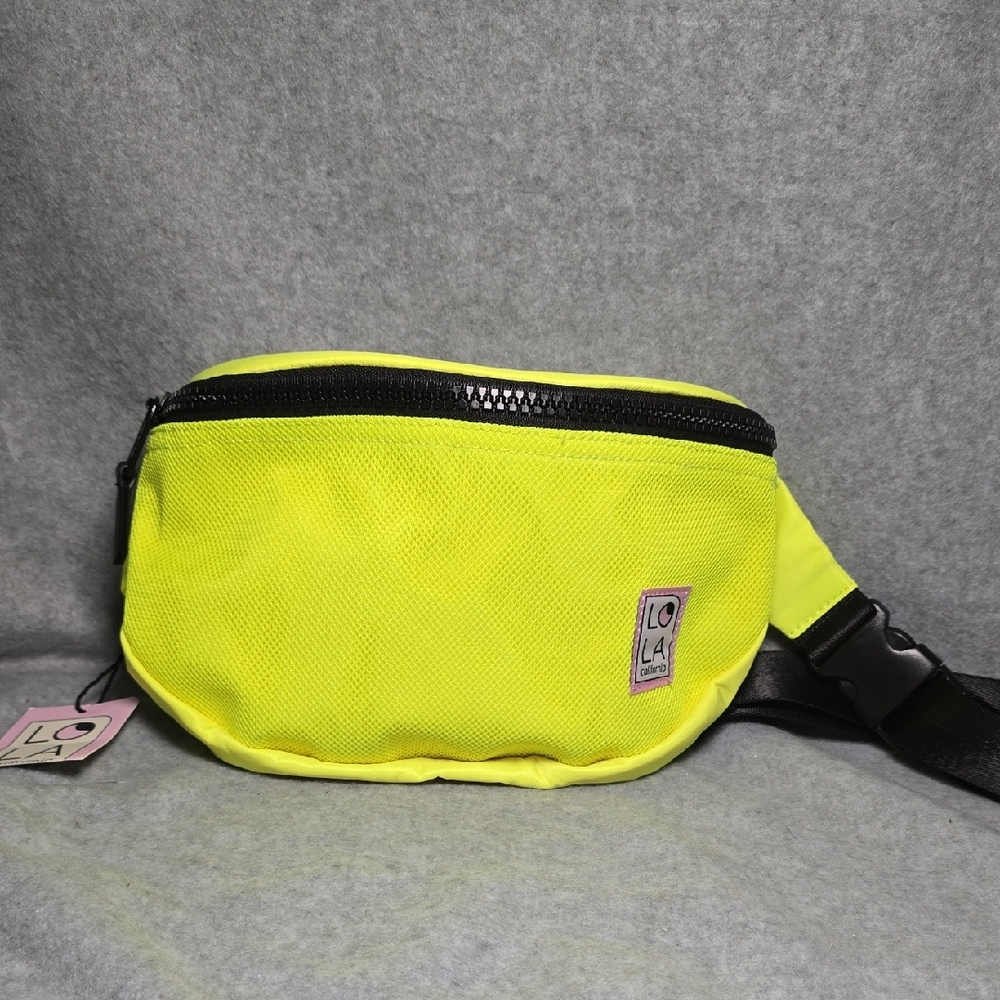 Lola California Neon Yellow  Belt Bag